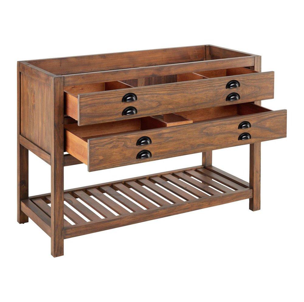 Signature Hardware Brown 48 in. Floor Mount Vanity 