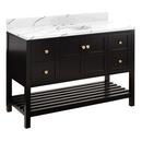 Signature Hardware Black 48 in. Floor Mount Vanity 