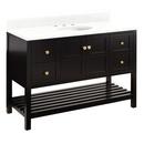 Signature Hardware Black 48 in. Floor Mount Vanity 