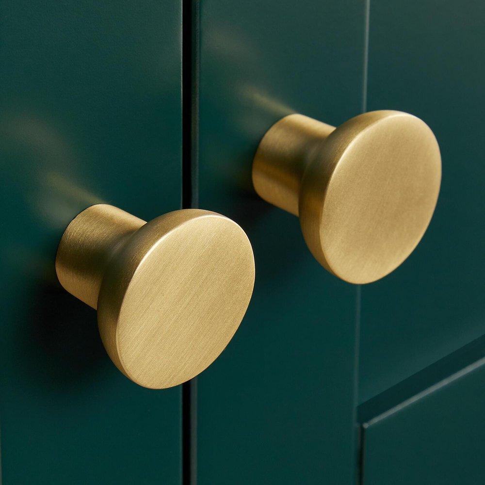 Signature Hardware Hunter Green/White Oak 36 in. Floor Mount Vanity 