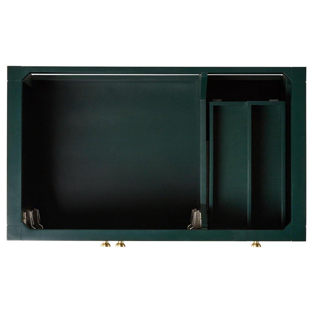 Signature Hardware Hunter Green/White Oak 36 in. Floor Mount Vanity 