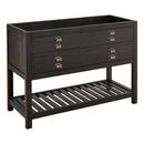 Signature Hardware Rustic Black 48 in. Floor Mount Vanity 