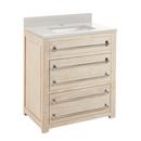 Signature Hardware Whitewash Pine 30 in. Floor Mount Vanity 