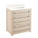 Signature Hardware Whitewash Pine 30 in. Floor Mount Vanity 