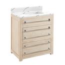 Signature Hardware Whitewash Pine 30 in. Floor Mount Vanity 