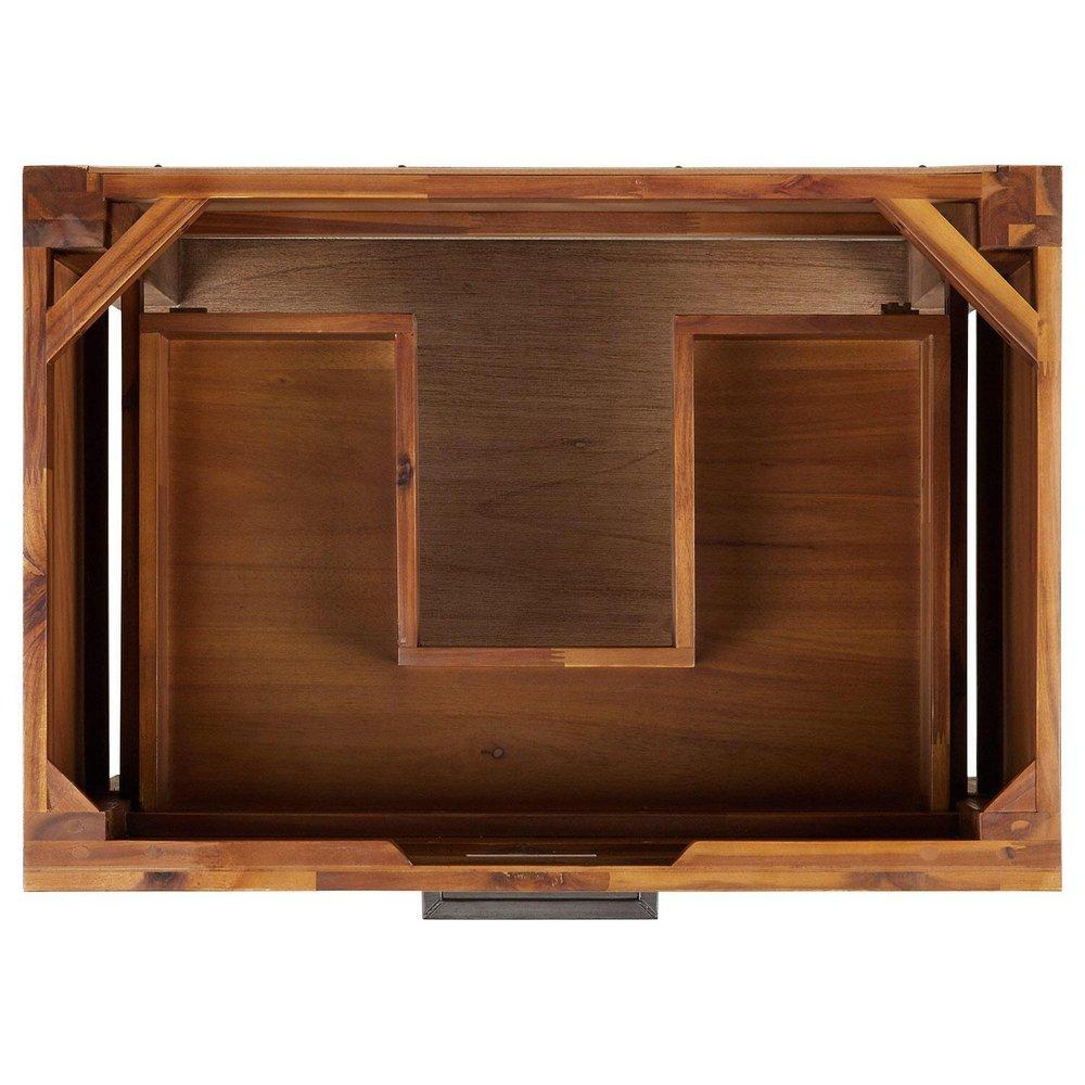 Signature Hardware Rustic Acacia 30 in. Floor Mount Vanity 