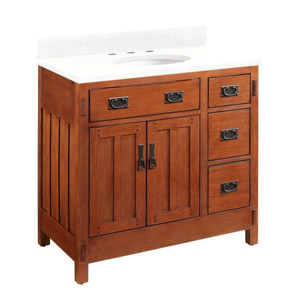 Signature Hardware Autumn Wheat 36 in. Floor Mount Vanity 