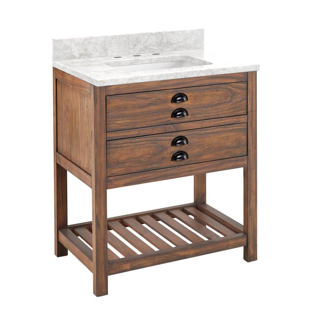 Signature Hardware Brown 30 in. Floor Mount Vanity 