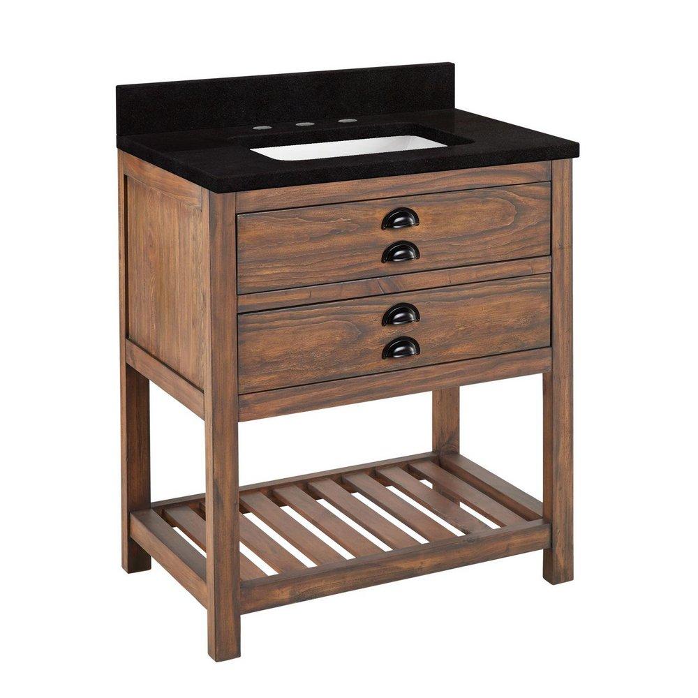 Signature Hardware Brown 30 in. Floor Mount Vanity 