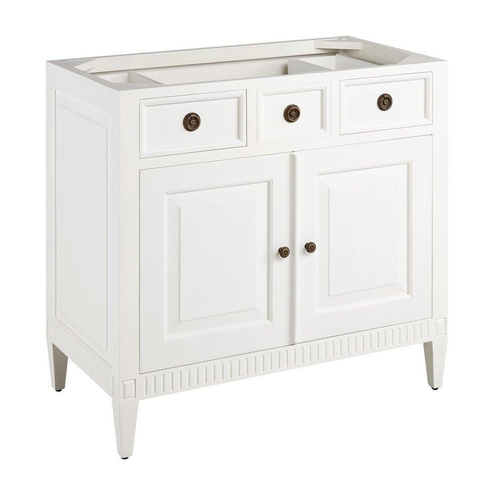 Signature Hardware White 36 in. Floor Mount Vanity 