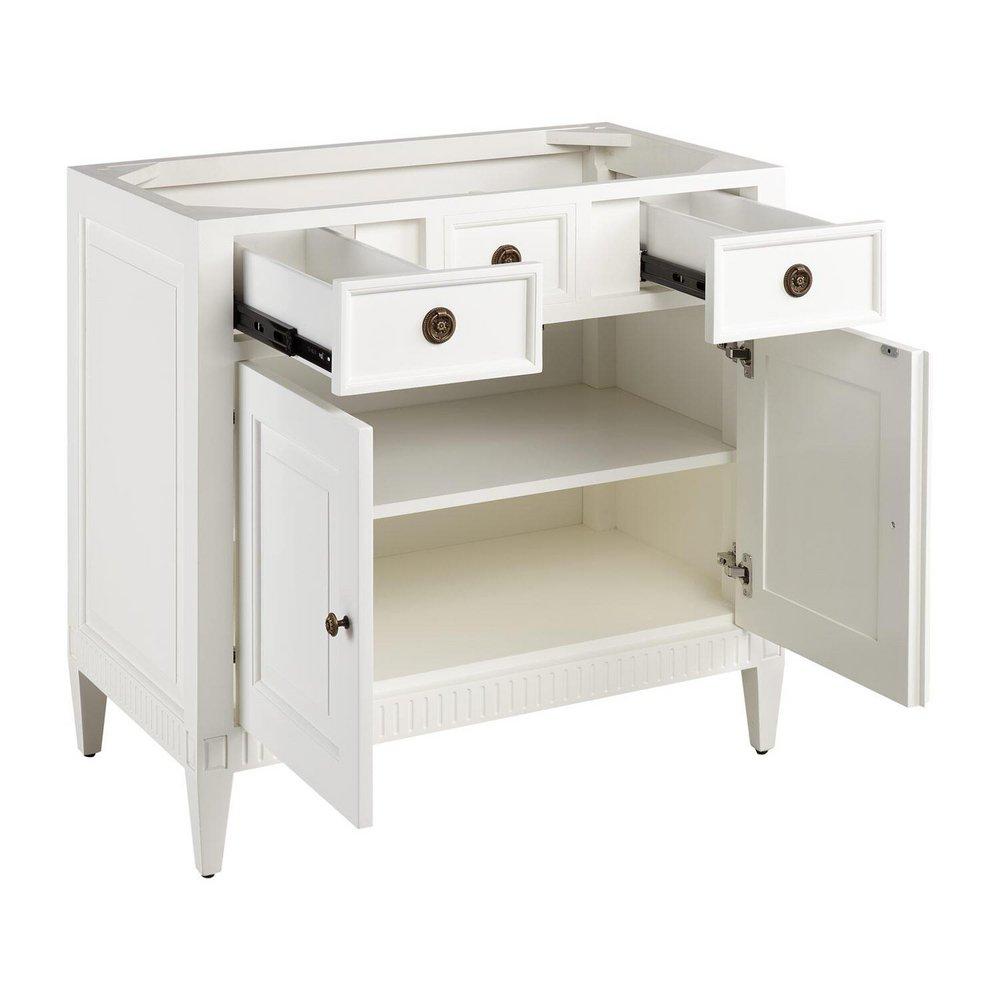 Signature Hardware White 36 in. Floor Mount Vanity 