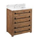 Signature Hardware Grey Wash 30 in. Floor Mount Vanity 
