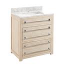 Signature Hardware Whitewash Pine 30 in. Floor Mount Vanity 