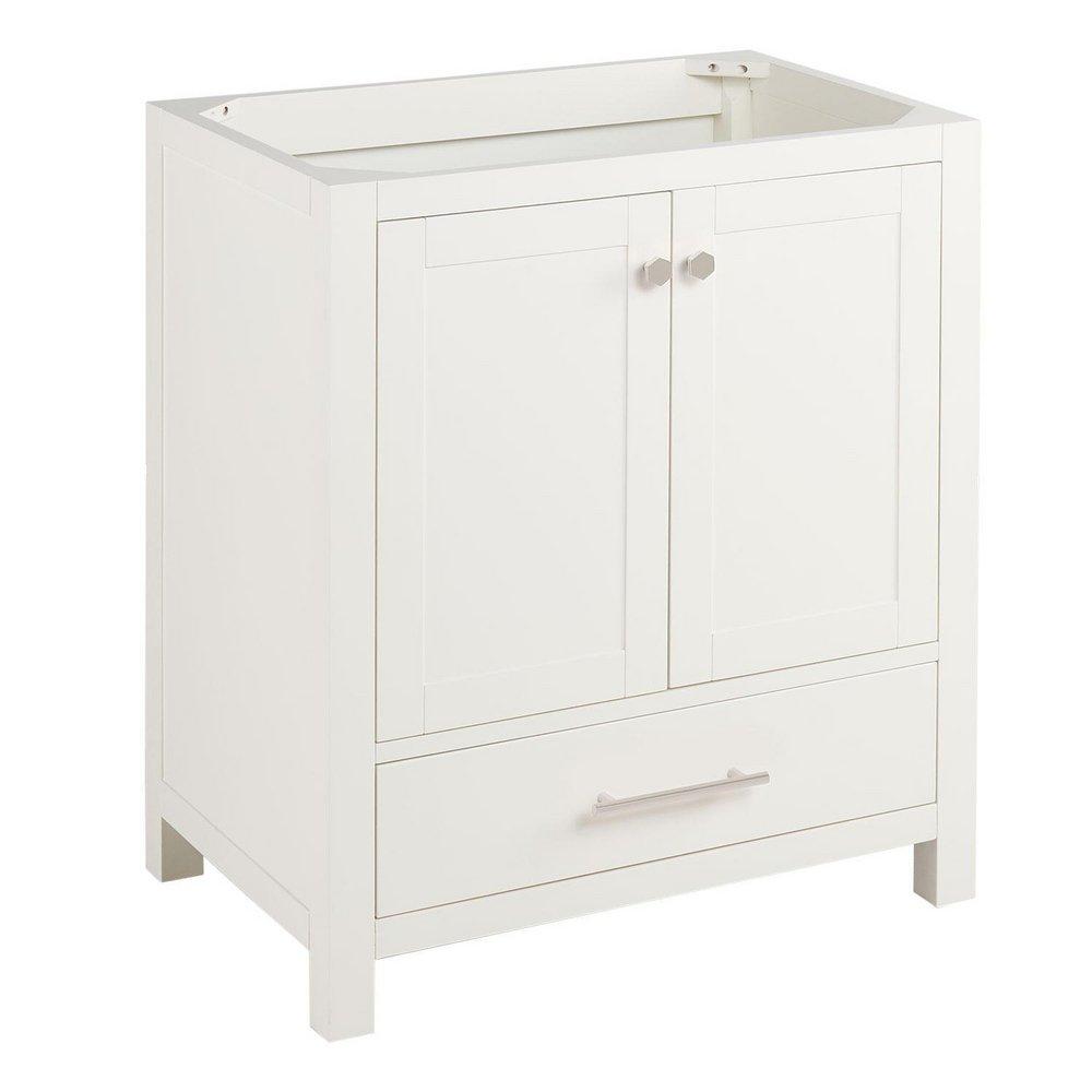 Signature Hardware Soft White 30 in. Floor Mount Vanity 
