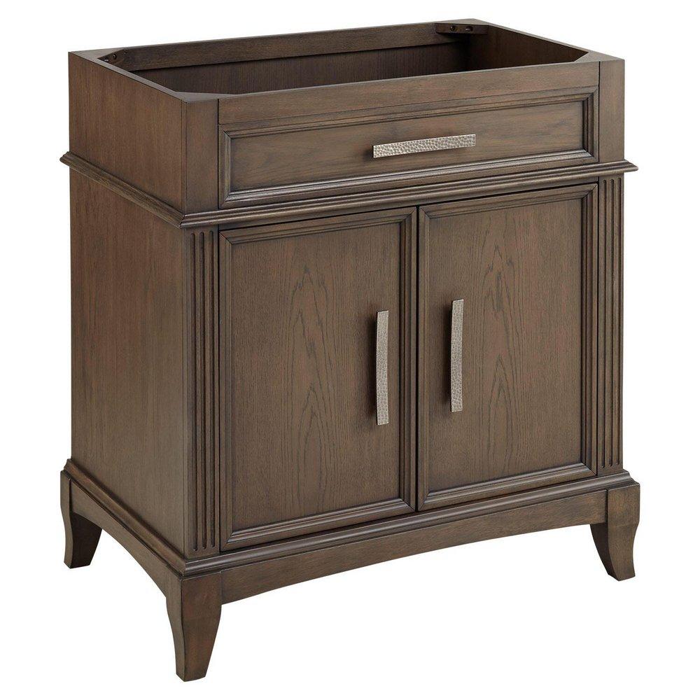Signature Hardware Grey Wash 31 in. Floor Mount Vanity 