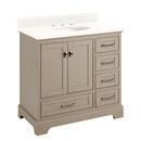 Signature Hardware Taupe 35-3/4 in. Floor Mount Vanity 