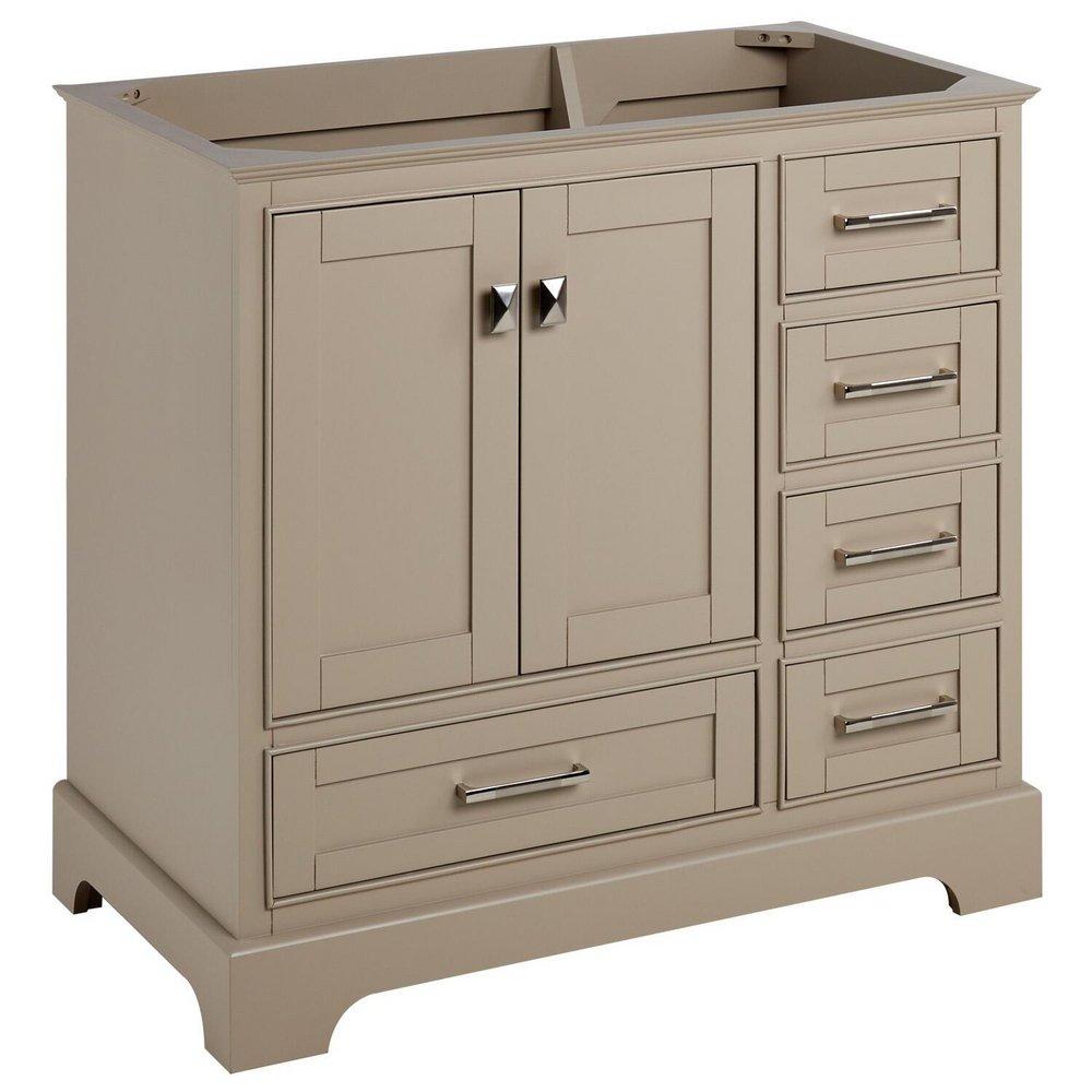 Signature Hardware Taupe 35-3/4 in. Floor Mount Vanity 
