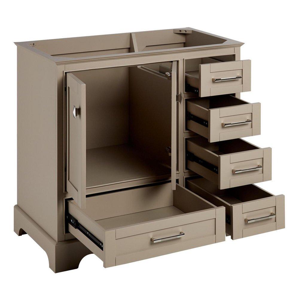 Signature Hardware Taupe 35-3/4 in. Floor Mount Vanity 