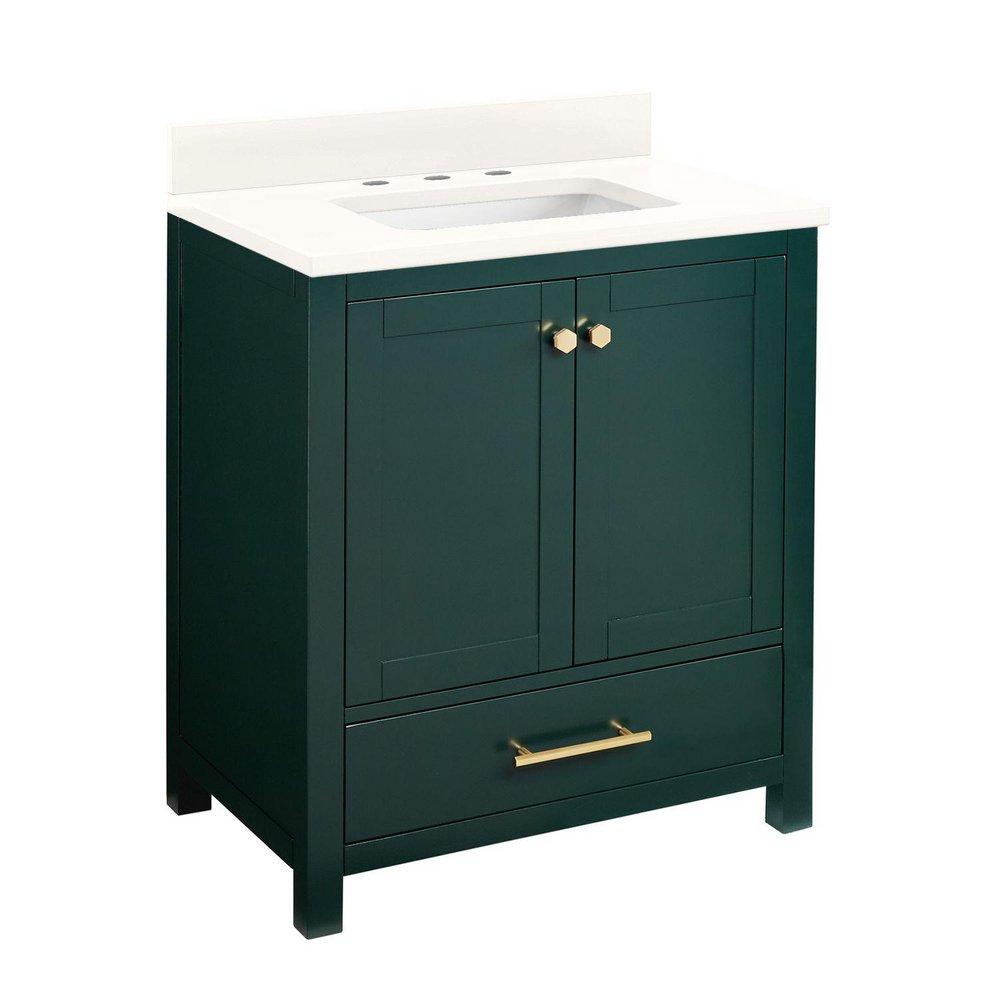 Signature Hardware Hunter Green 30 in. Floor Mount Vanity 