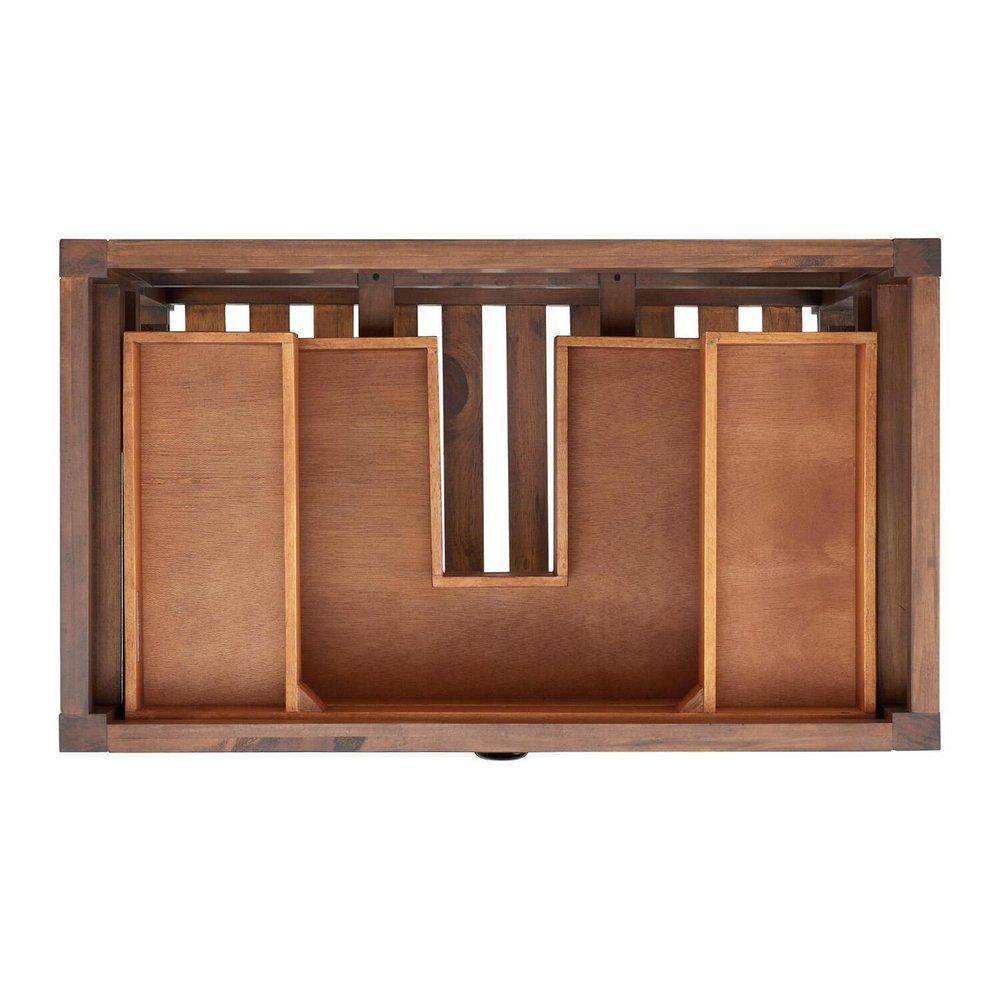 Signature Hardware Farmhouse Brown 36 in. Floor Mount Vanity 