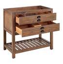 Signature Hardware Farmhouse Brown 36 in. Floor Mount Vanity 