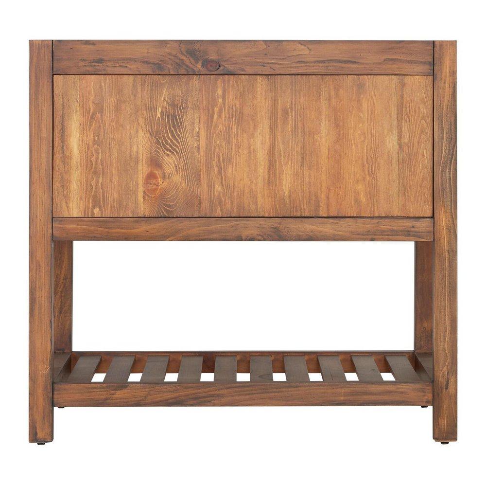 Signature Hardware Farmhouse Brown 36 in. Floor Mount Vanity 