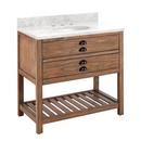 Signature Hardware Farmhouse Brown 36 in. Floor Mount Vanity 