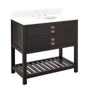 Signature Hardware Rustic Black 36 in. Floor Mount Vanity 