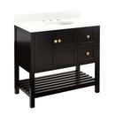 36 in. Floor Mount Vanity in Black