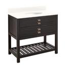 Signature Hardware Rustic Black 36 in. Floor Mount Vanity 