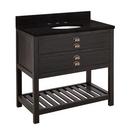 Signature Hardware Rustic Black 36 in. Floor Mount Vanity 