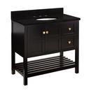 Signature Hardware Black 36 in. Floor Mount Vanity 