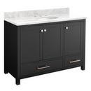 Signature Hardware Black 48 in. Floor Mount Vanity 