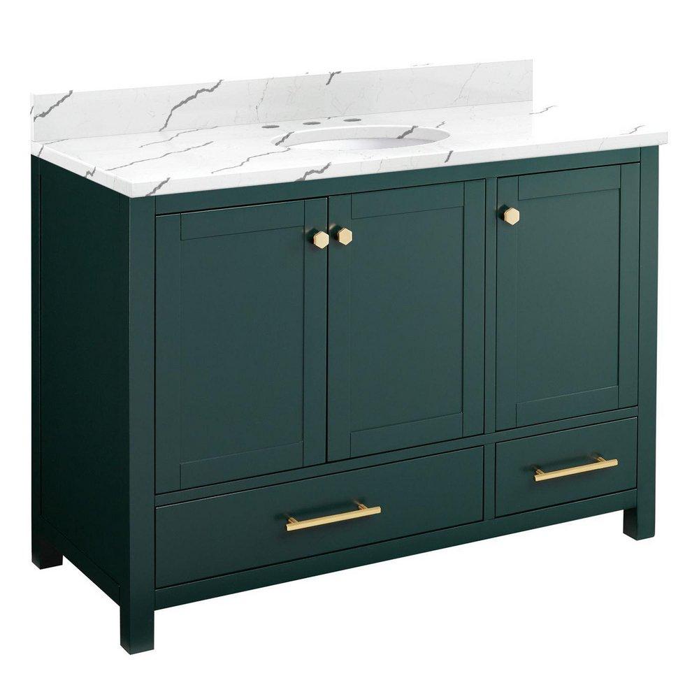 Signature Hardware Green 48 in. Floor Mount Vanity 