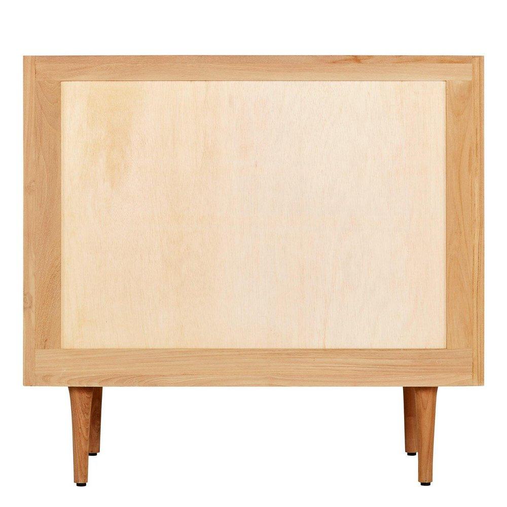 Signature Hardware Natural Teak 36-1/8 in. Floor Mount Vanity 