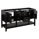 Signature Hardware Black 60 in. Floor Mount Vanity 