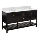 Signature Hardware Black 60 in. Floor Mount Vanity 