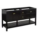 Signature Hardware Black 60 in. Floor Mount Vanity 