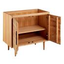 Signature Hardware Natural Teak 36-1/8 in. Floor Mount Vanity 