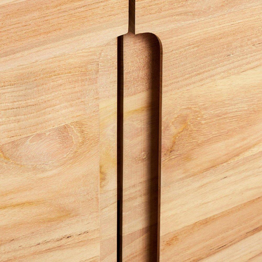 Signature Hardware Natural Teak 36-1/8 in. Floor Mount Vanity 