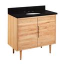 Signature Hardware Natural Teak 36-1/8 in. Floor Mount Vanity 
