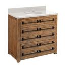 Signature Hardware Grey Wash 36 in. Floor Mount Vanity 