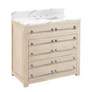 Signature Hardware Whitewash Pine 36 in. Floor Mount Vanity 