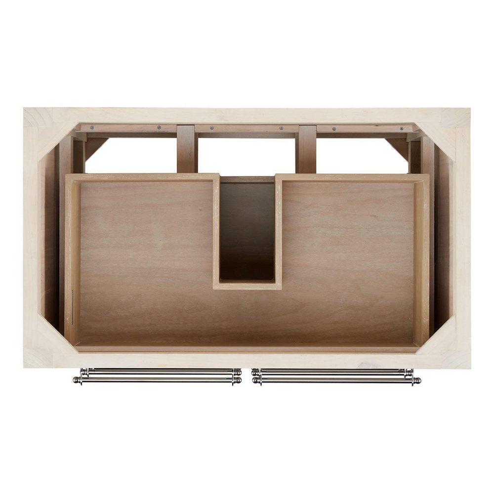 Signature Hardware Whitewash Pine 36 in. Floor Mount Vanity 