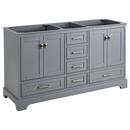 Signature Hardware Grey 59-1/4 in. Floor Mount Vanity 