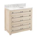 Signature Hardware Whitewash Pine 36 in. Floor Mount Vanity 