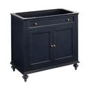 Signature Hardware Vintage Navy Blue 36-1/4 in. Floor Mount Vanity 