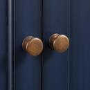 Signature Hardware Vintage Navy Blue 36-1/4 in. Floor Mount Vanity 