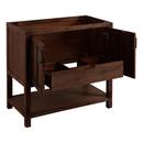 Signature Hardware Absolute Black 36 in. Floor Mount Vanity 