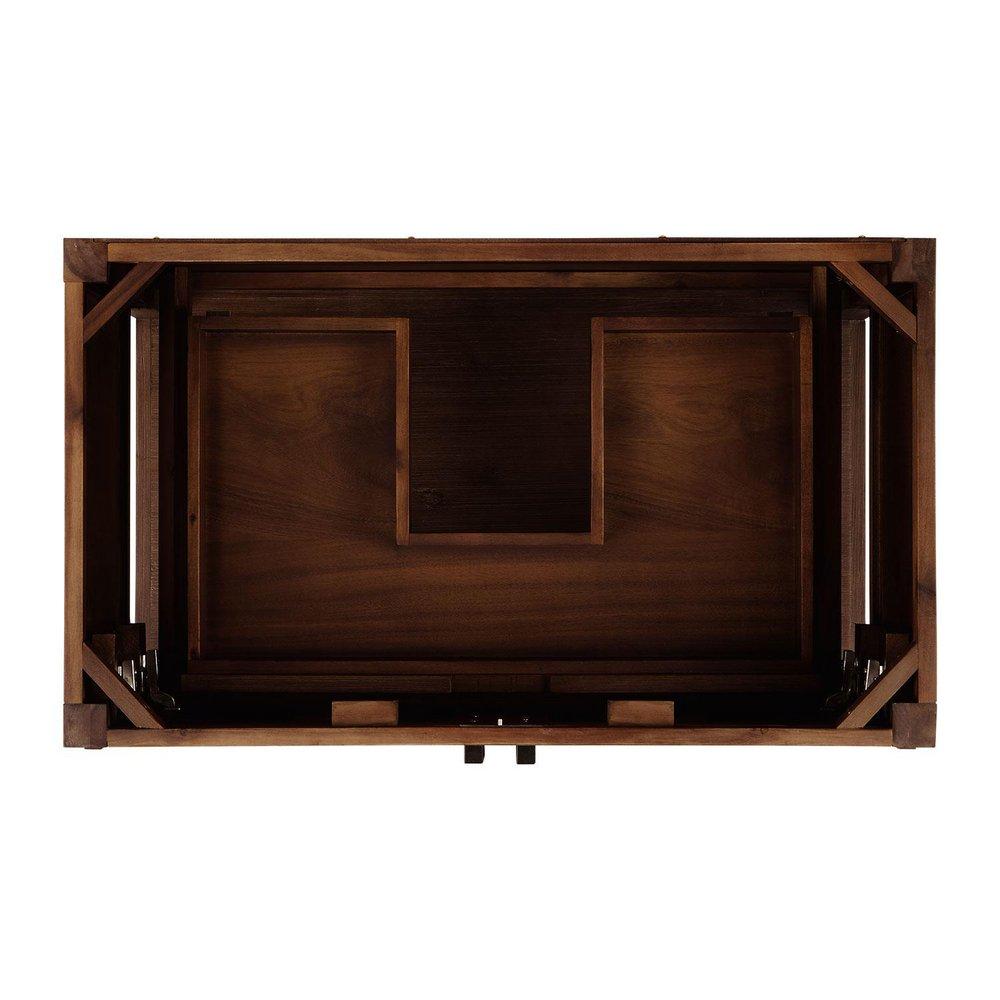Signature Hardware Absolute Black 36 in. Floor Mount Vanity 